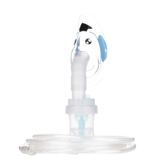 Máscara de nebulización pediátrica diseño elefante