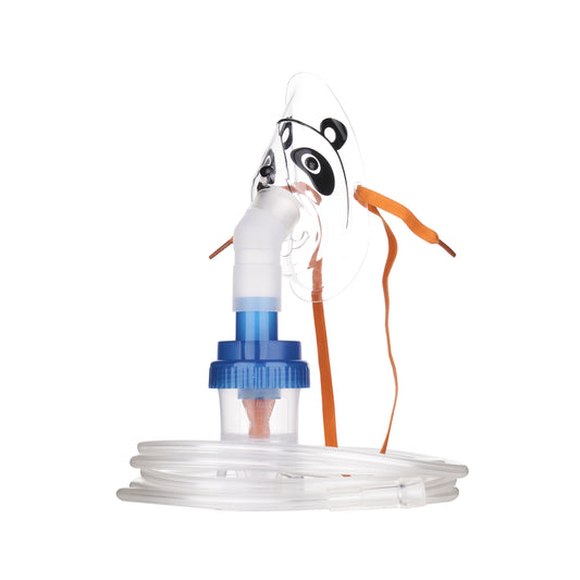 Máscara de nebulización pediátrica diseño panda